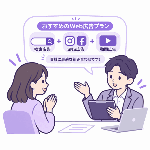 複数の広告を組み合わせたプランもご提案します